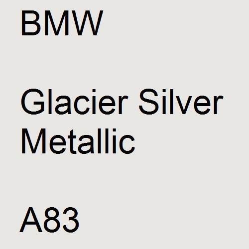 BMW, Glacier Silver Metallic, A83.